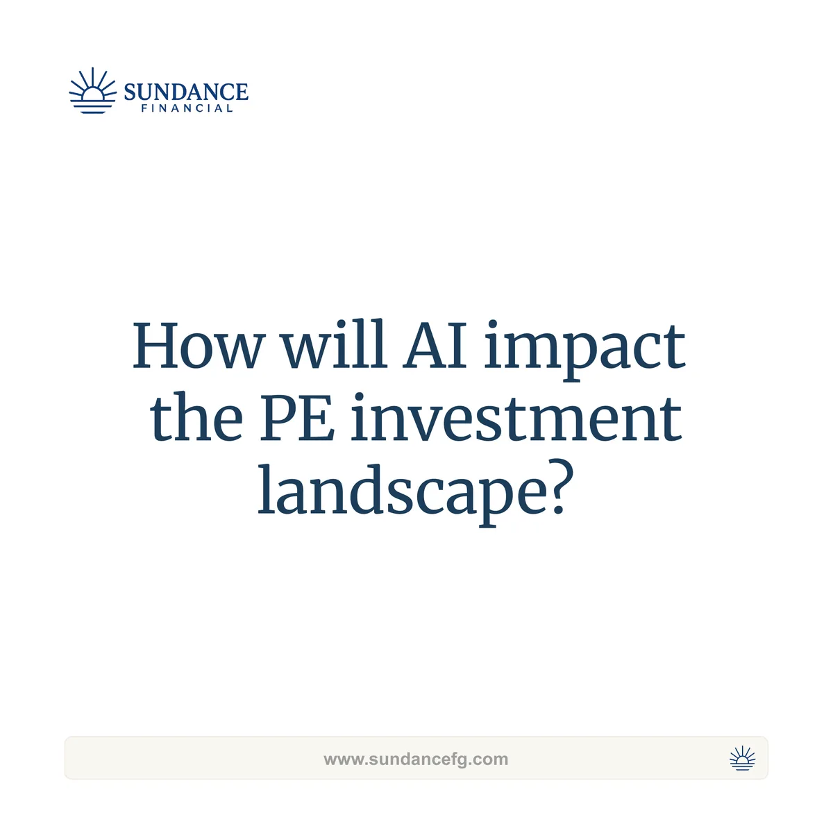 Closing slide: how will AI impact the PE investment landscape?