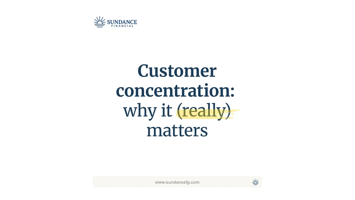 Title slide: Customer concentration - why it (really) matters